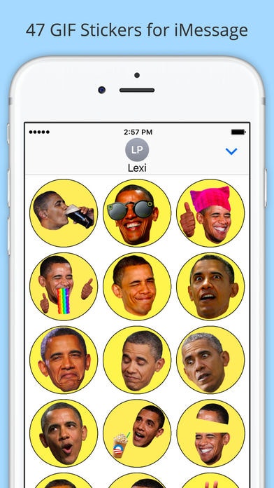 Obama Animated Stickers for iMessage gallery image