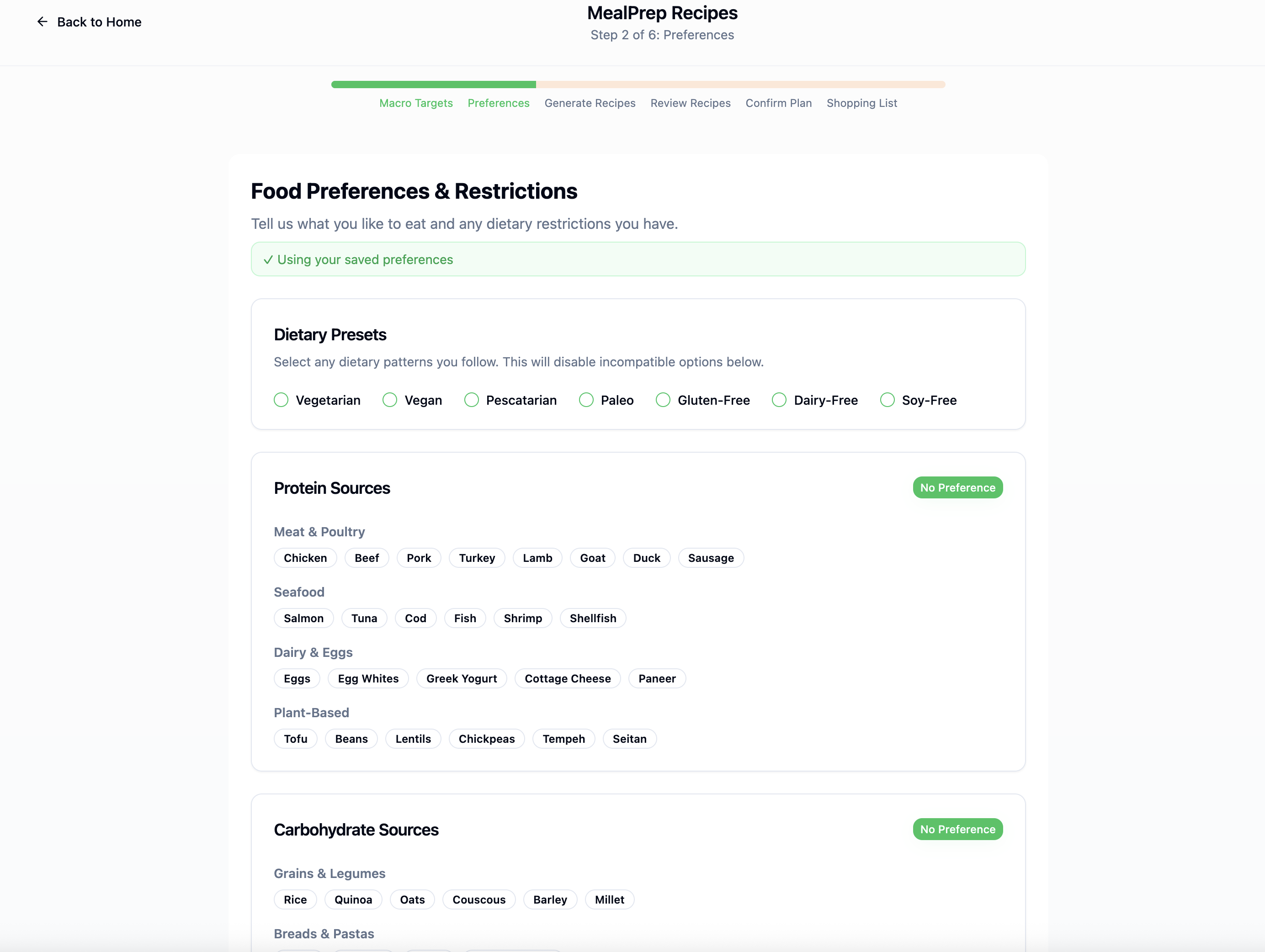 Mídia 3 de Receitas de preparação para refeições - Receitas de preparação para refeições alimentadas por IA para alimentação saudável