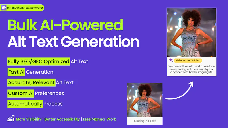 Infi SEO AI Alt Text Generator screenshot 2