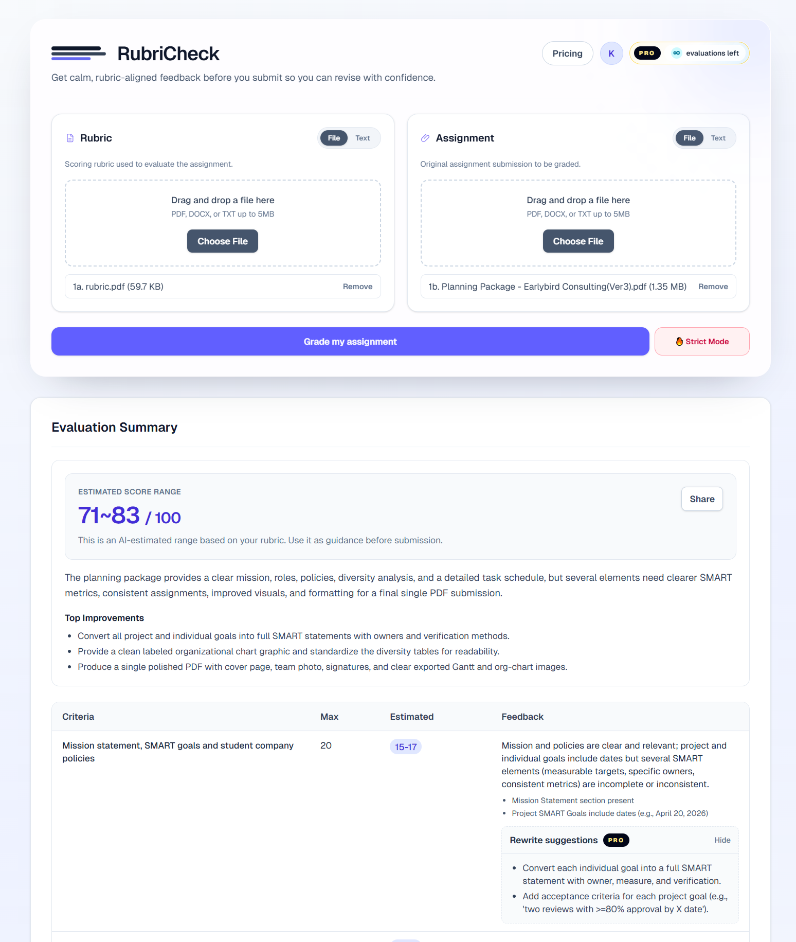 RubriCheck gallery image