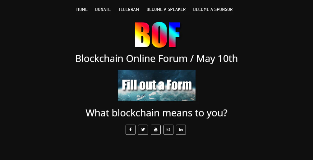 Blockchain Online Forum