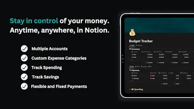 Notion Budget Tracker gallery image