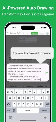 ER Diagram AI - Screenshot 2 showing product features and functionality