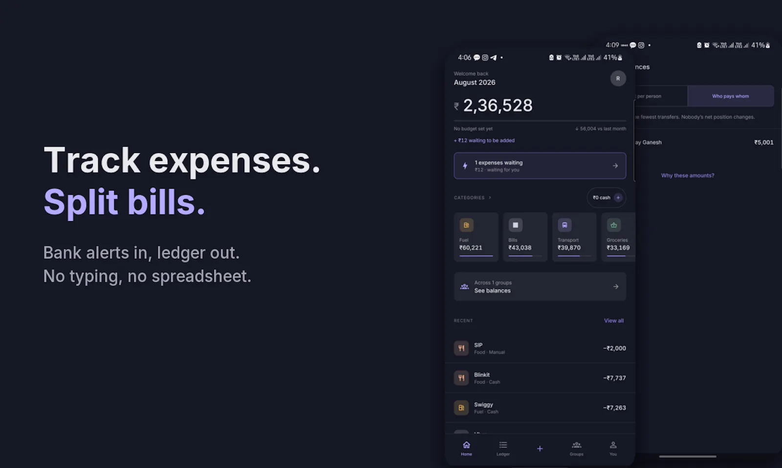 FairOwe: Expense & Split screenshot 1