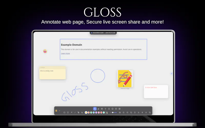 Gloss — Your web, annotated & shared. screenshot 1