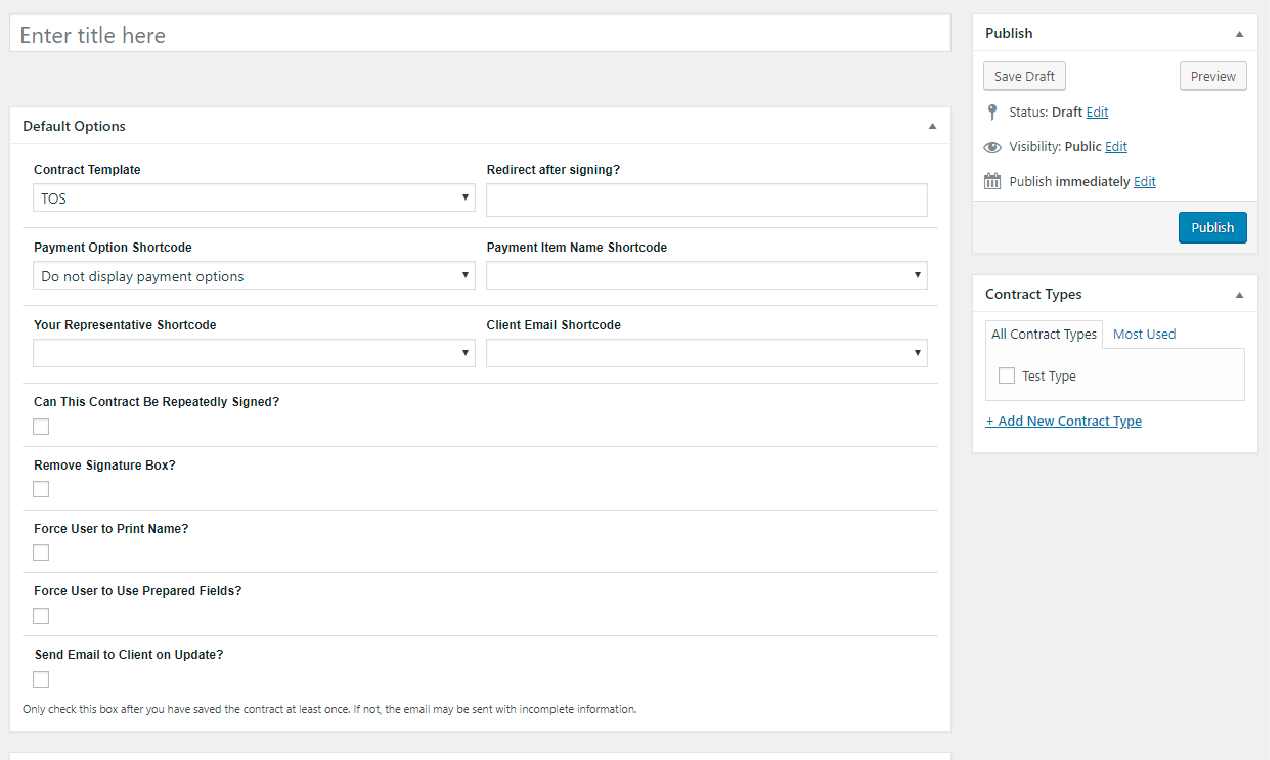 WP Online Contract Plugin gallery image