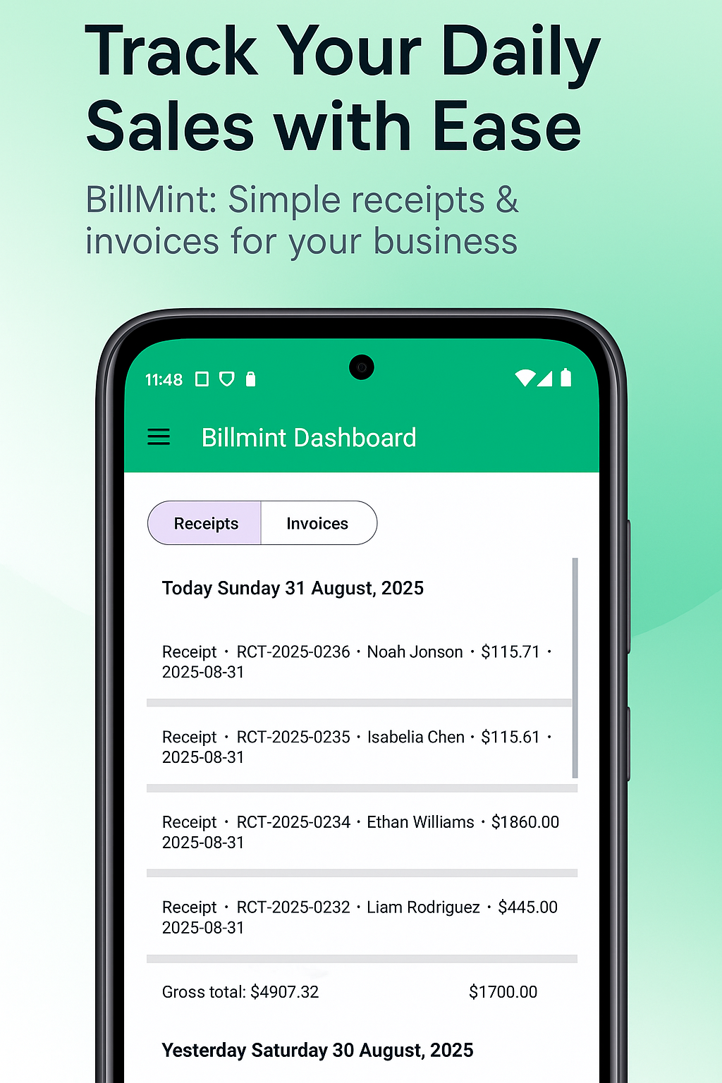 Média Billmint - Facturation et reçus intelligents pour les petites entreprises 1