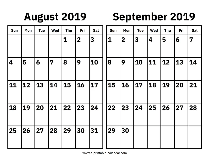 September Calendar