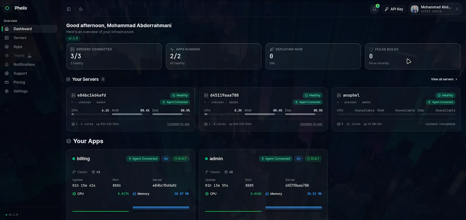 Phelix screenshot 2