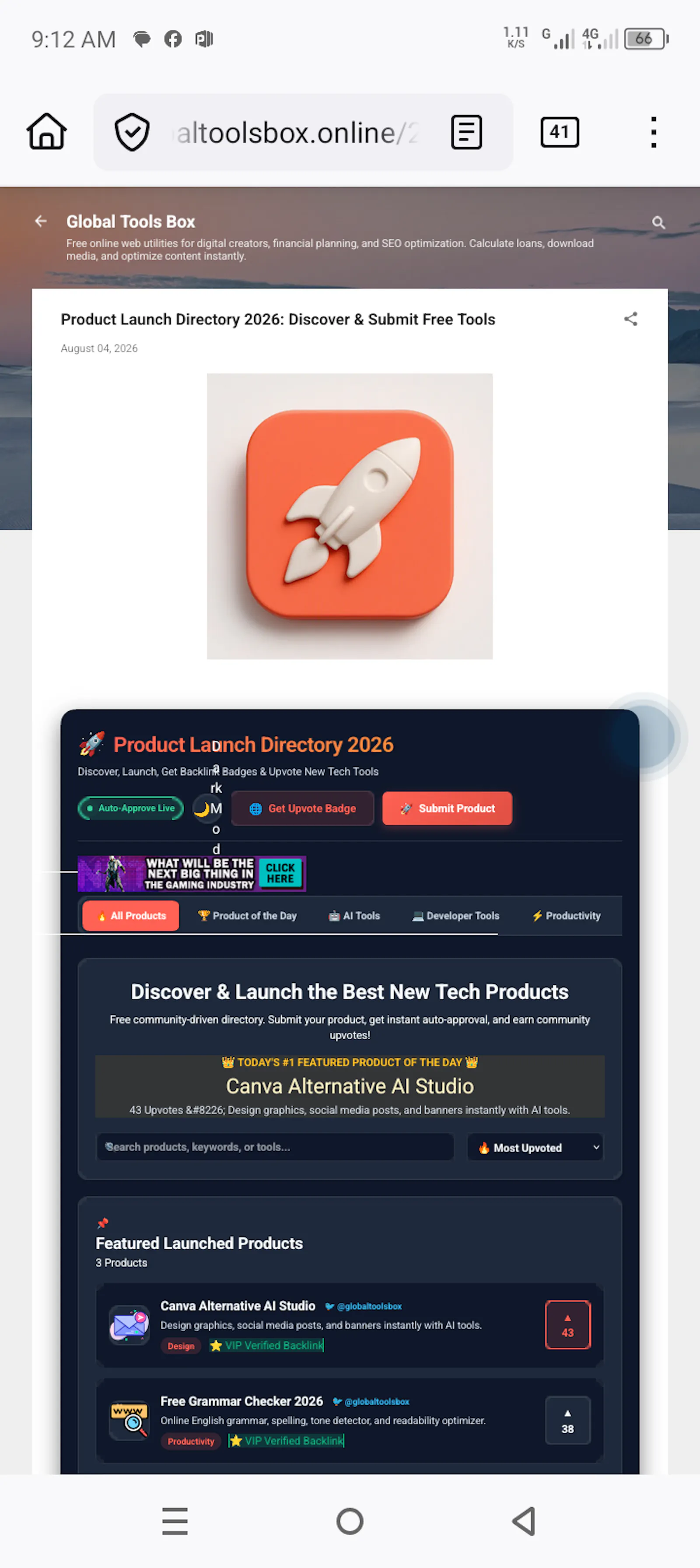 Product Launch Directory screenshot 7