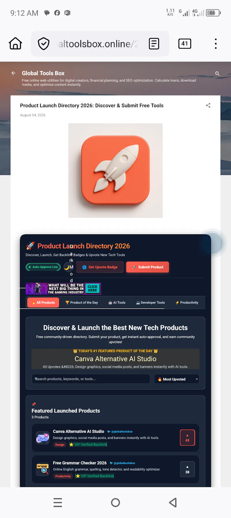 Product Launch Directory screenshot 7