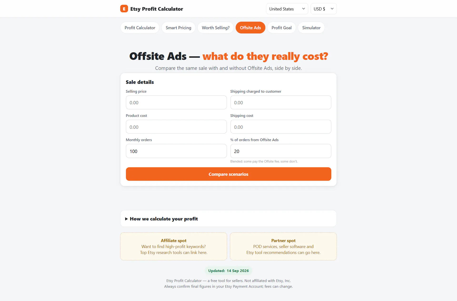 Etsy Profit Calculator gallery image
