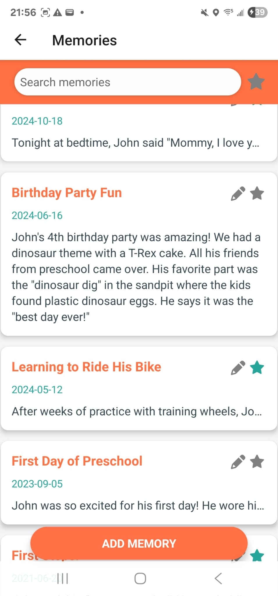 Memorease - Screenshot 3 showing product features and functionality