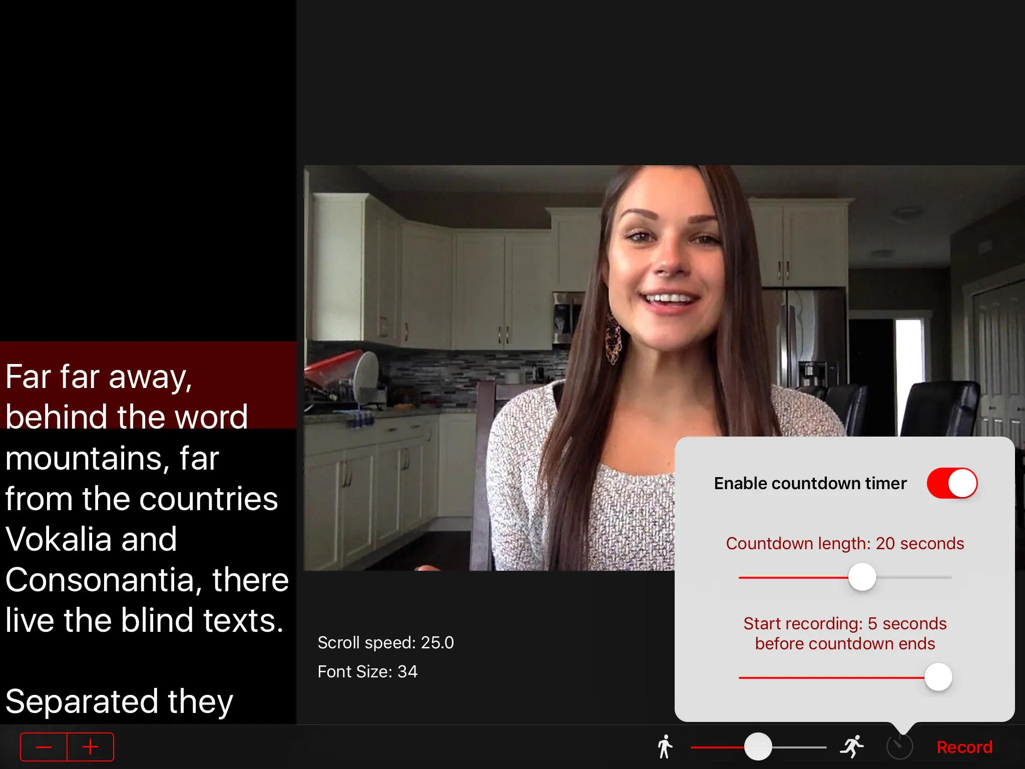 Video Teleprompter Image