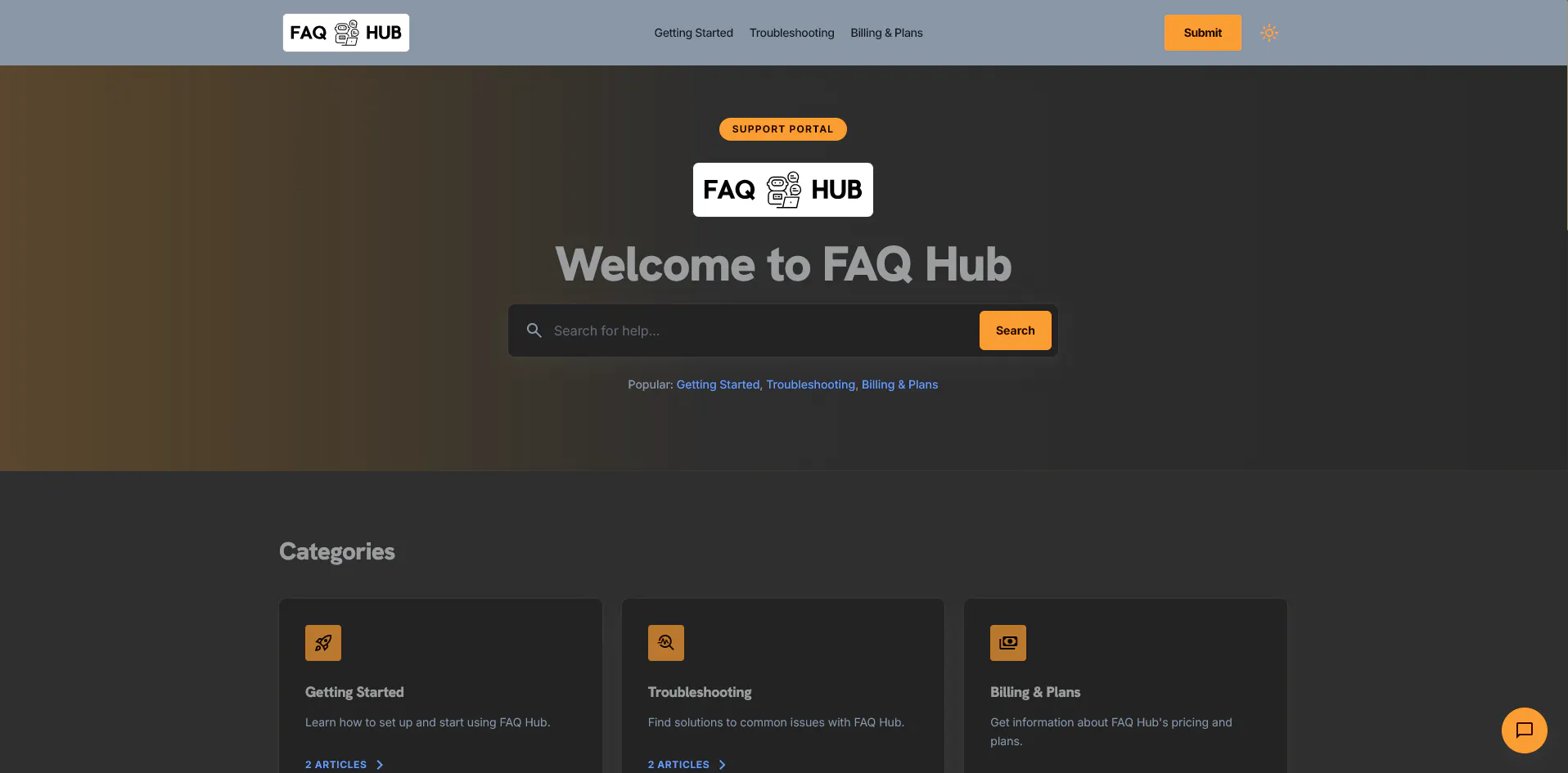 FAQ Hub gallery image