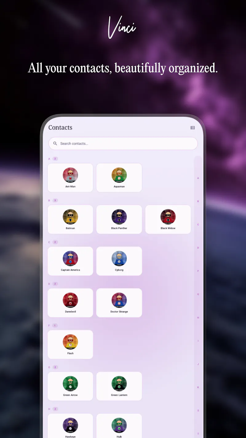 Vinci - A Personal CRM using Nextcloud screenshot 5