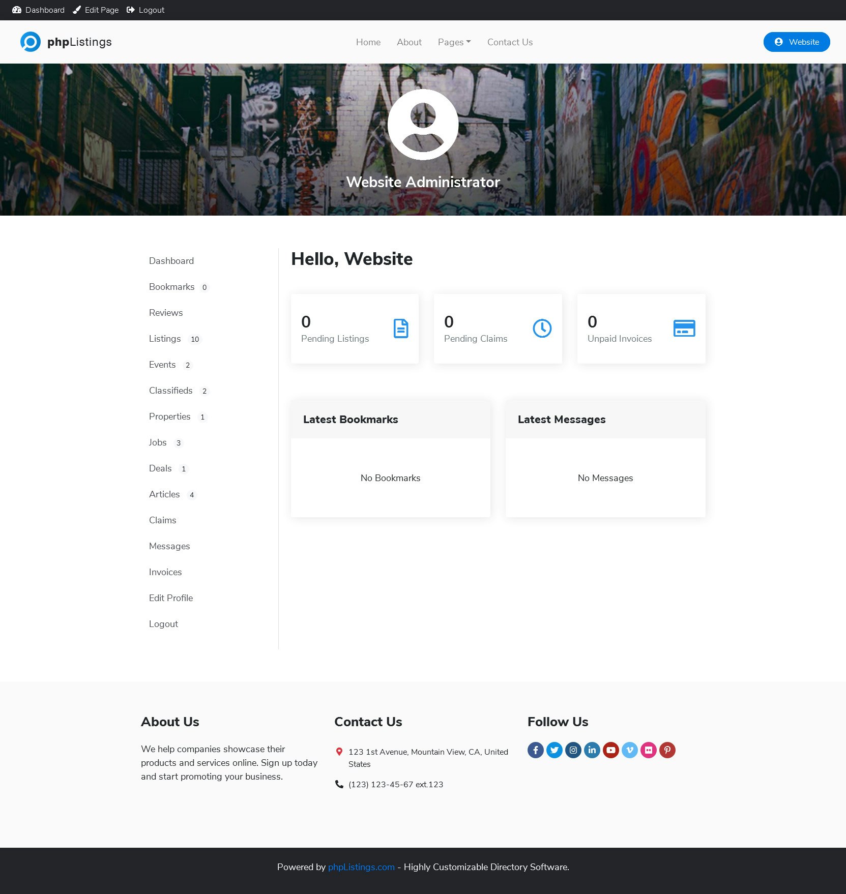 phpListings Business Directory Software gallery image
