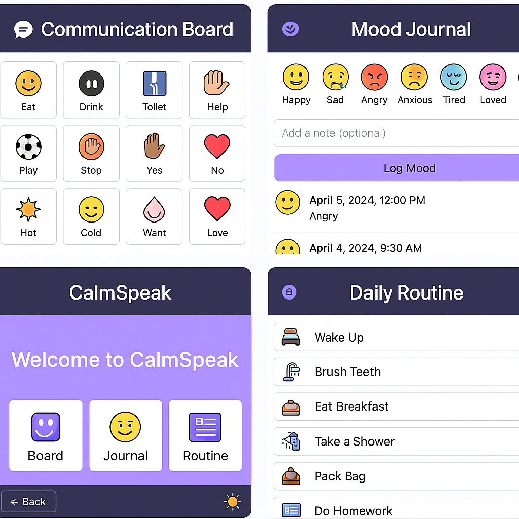 Calmspeak - تطبيق صوتي للأطفال غير اللفظيين media 4