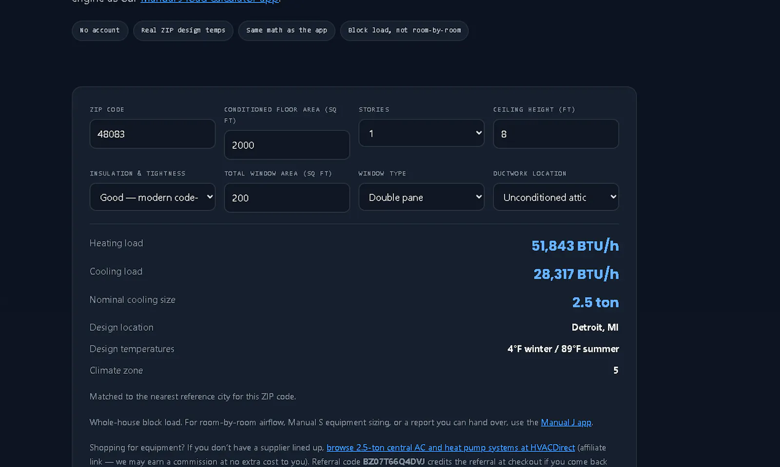 HVAC Load Calculator screenshot 5