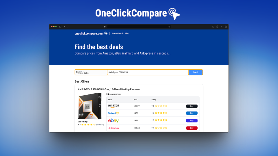 OneClickCompare media 1