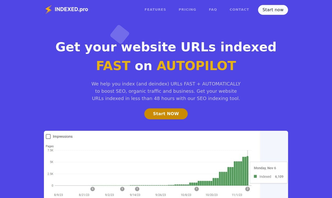 startuptile INDEXED.pro-Smart fast automatic website URL indexing for SEO