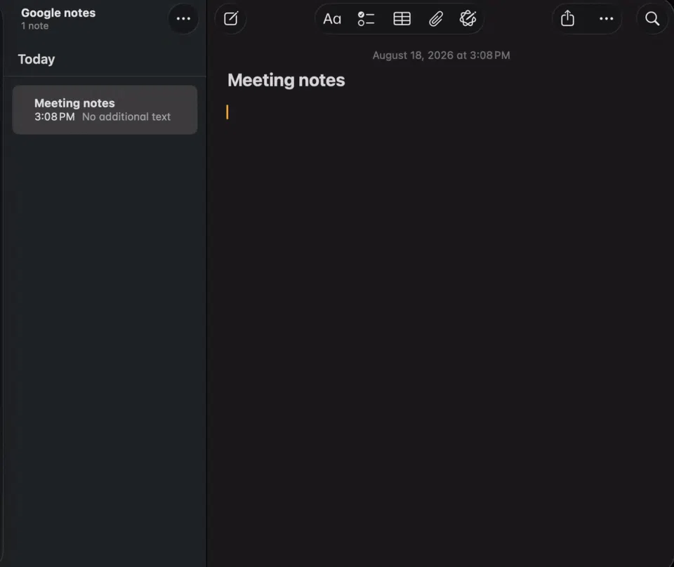 Copper screenshot