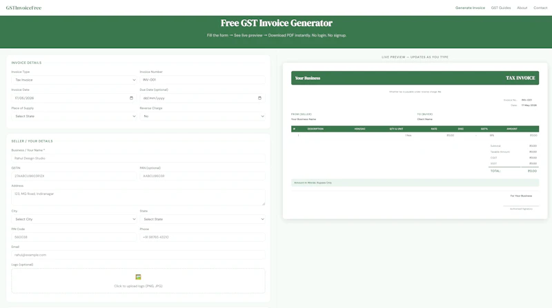 GSTInvoiceFree screenshot 2