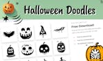 200+ Free Halloween SVG Doodles image