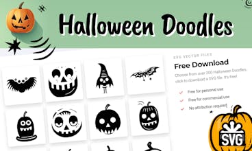 200+ Free Halloween SVG Doodles gallery image