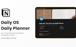 Daily OS - Daily Planner Notion Template media 1