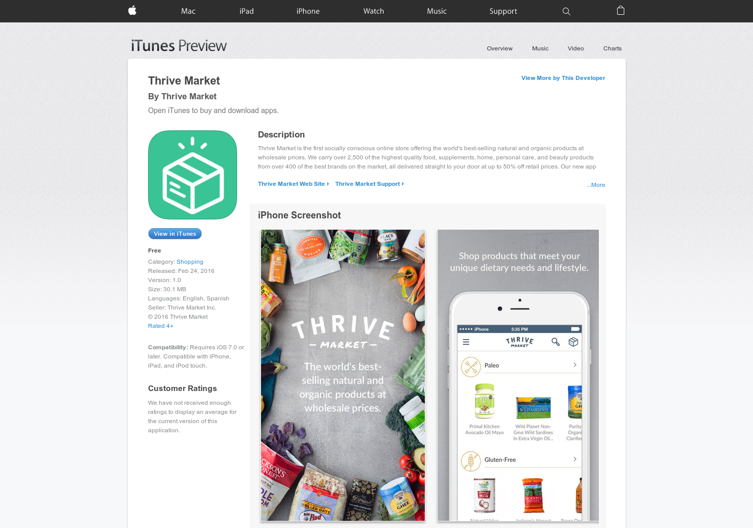 Thrive Market for iOS gallery image