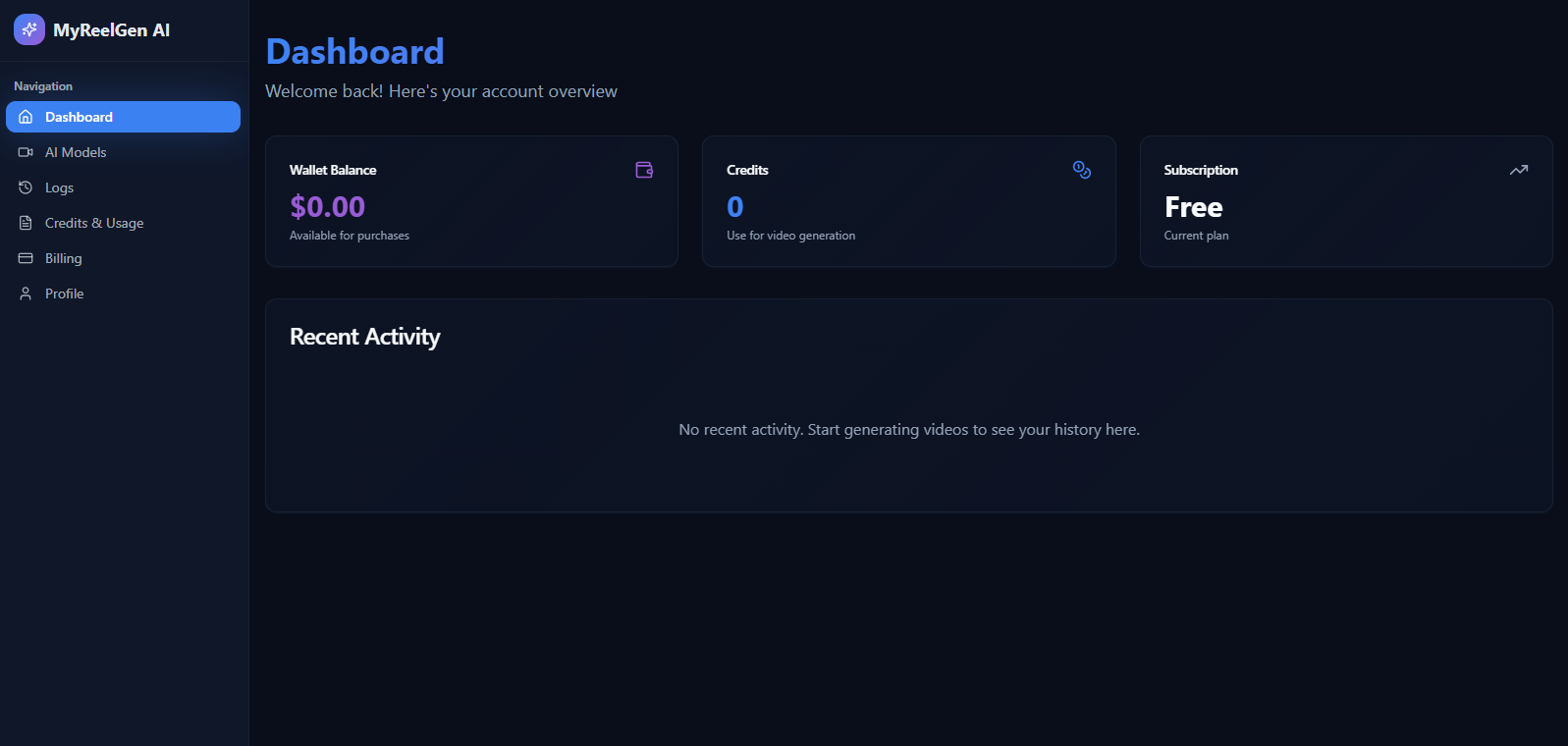 MyReelGen Ai - Main product screenshot demonstrating key features and user interface