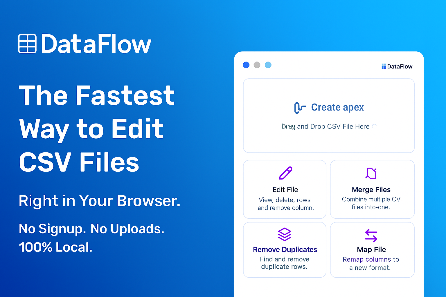 DataFlow CSV Editor gallery image
