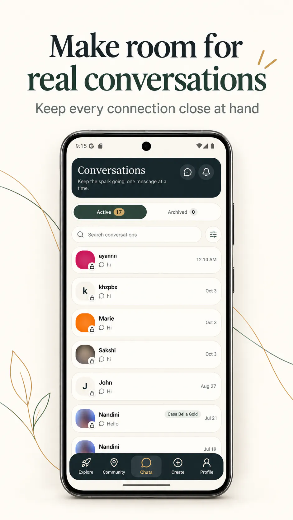 Lumore: Swipeless dating app gallery image
