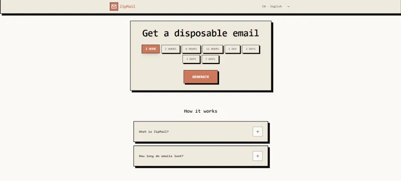 ZipMail screenshot 1