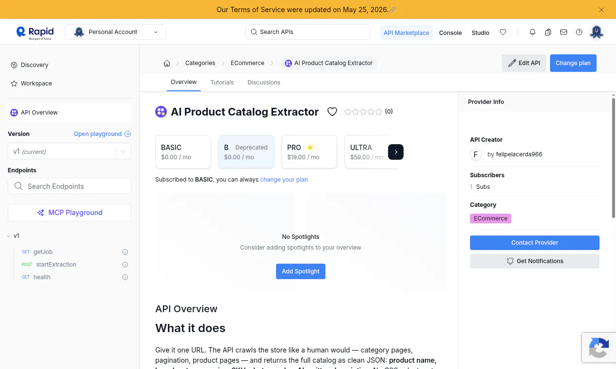 AI Product Catalog Extractor gallery image