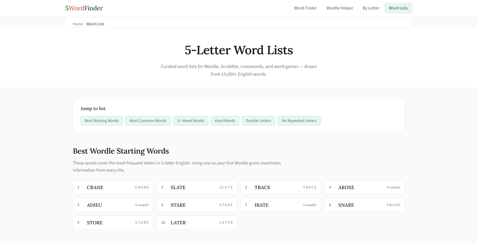5WordFinder screenshot 3