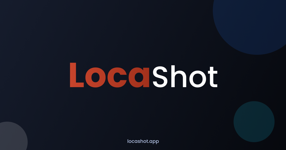 LocaShot - Main product screenshot demonstrating key features and user interface