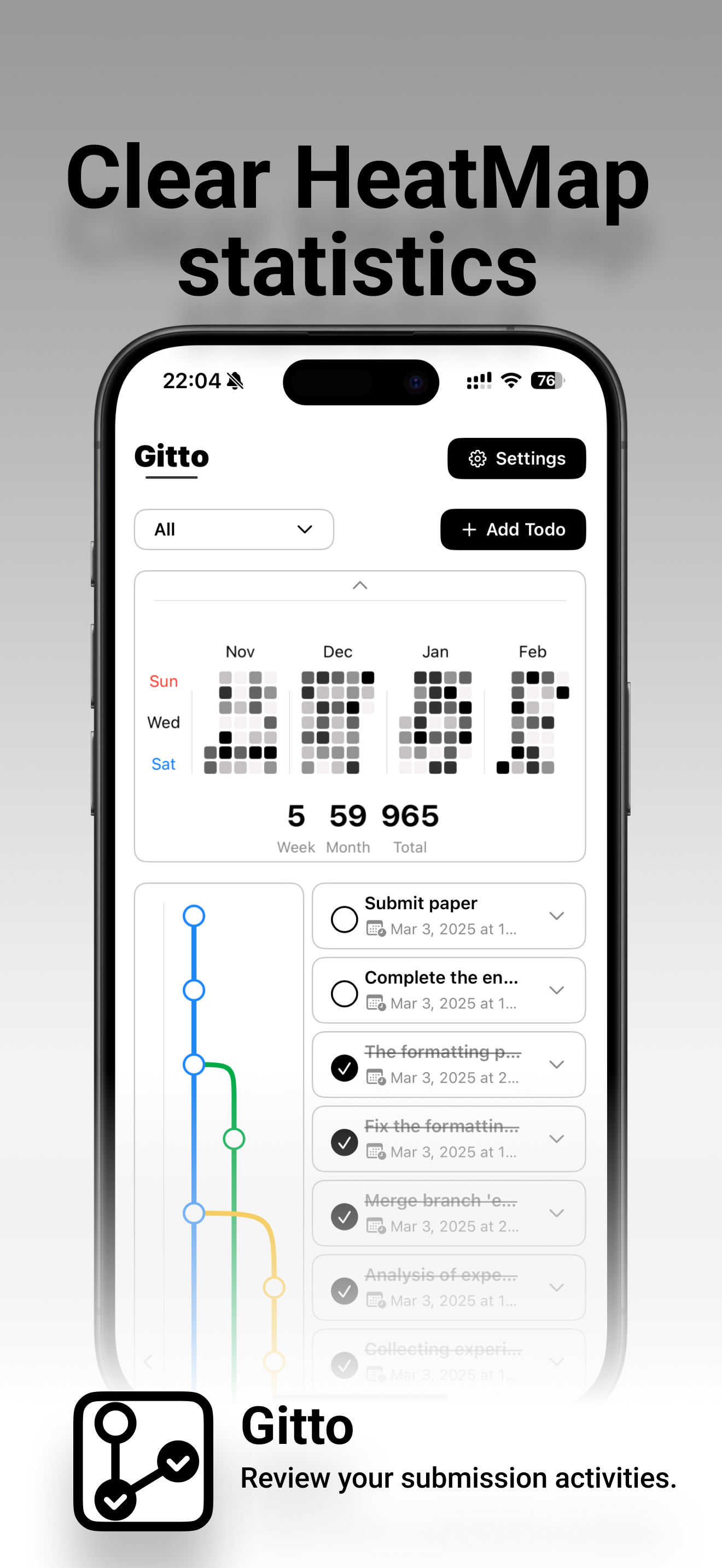 gitto |git 스타일 작업 관리자 - GIT 개념을 기반으로 한 새로운 TODO 관리 도구 미디어 4