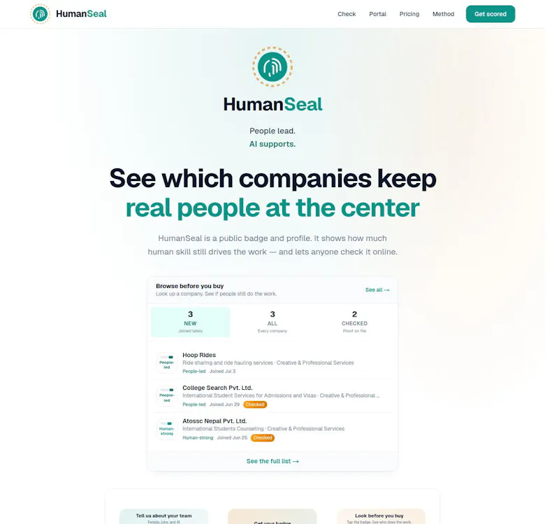 HumanSeal screenshot 1