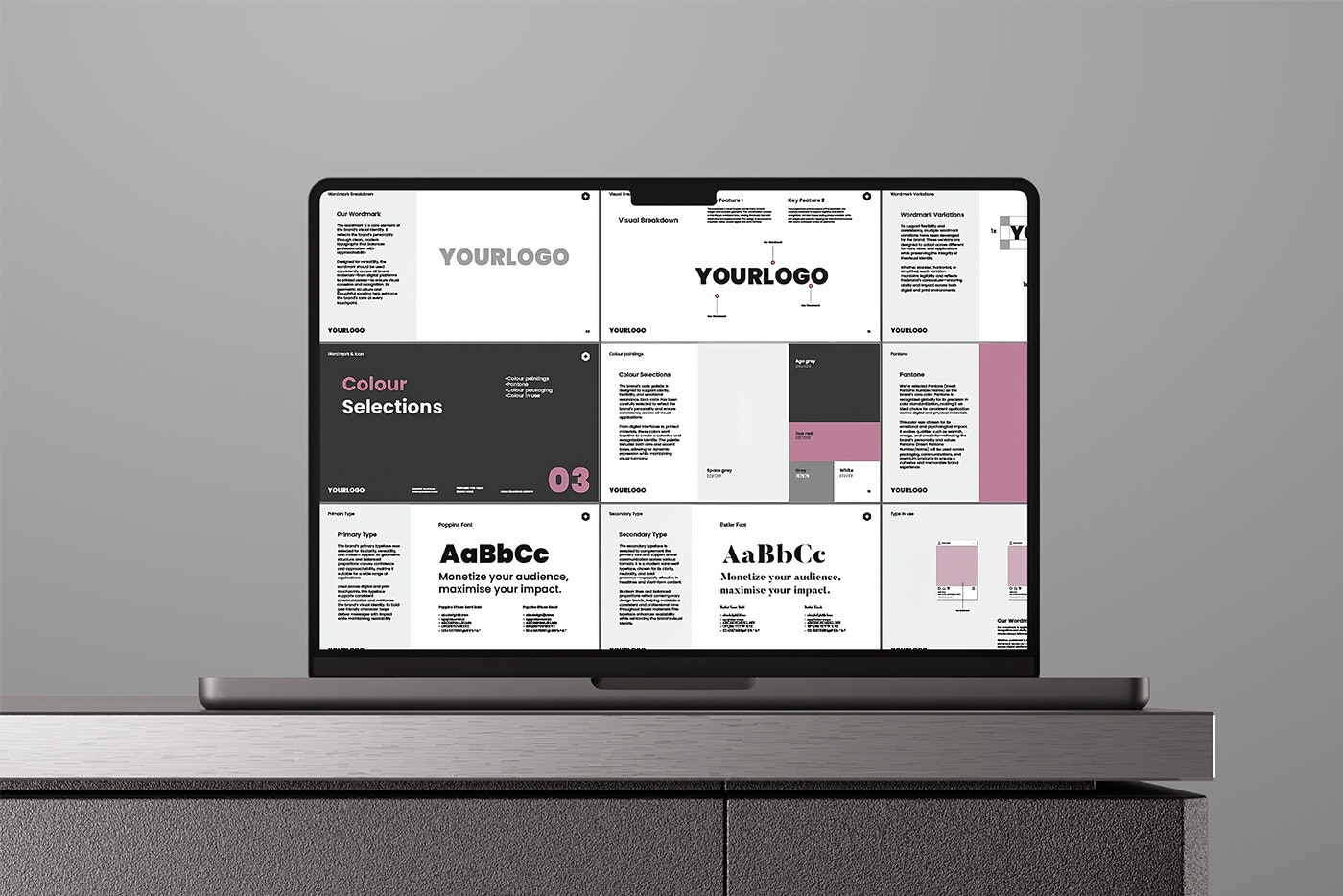 Média Brandision Bustoral - Canva AI - Lignes directrices professionnelles de la marque dans (Canva Illustrator) 5