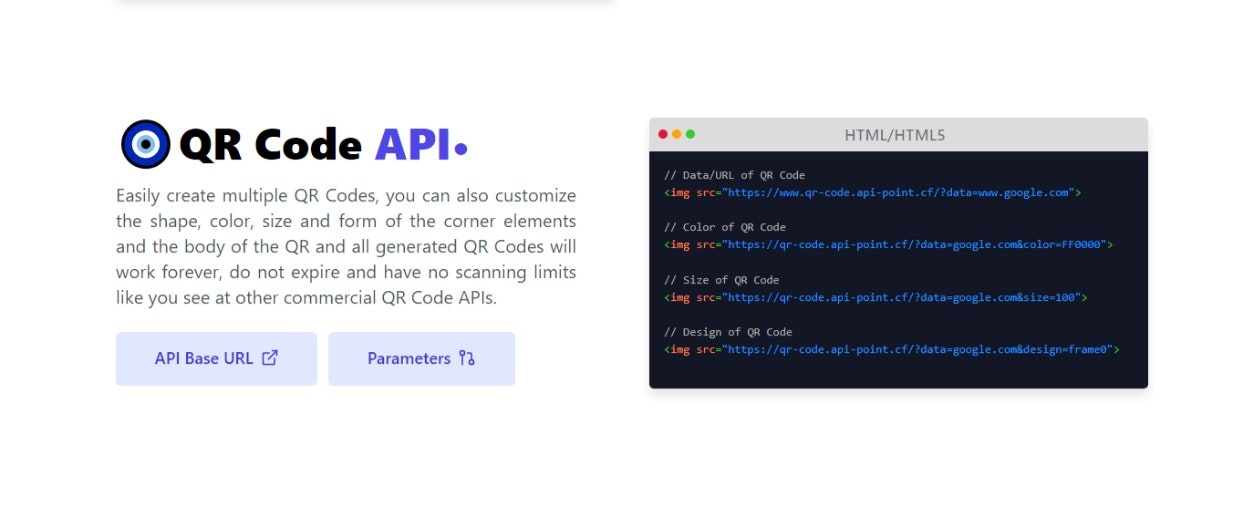 وسائط نقطة API 6