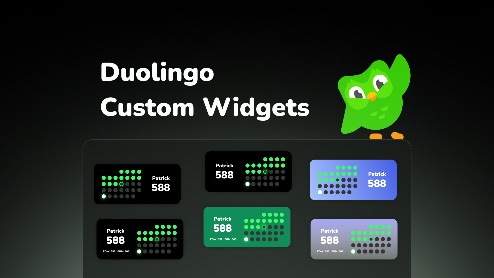 Duolingo Özel Widgets - Duolingo Streaks'i izleyin - hemen ev ekranınızda! medya 1