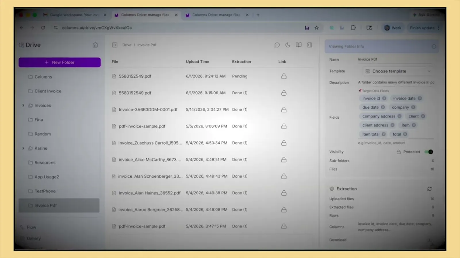 Columns Drive for Gmail screenshot 1 (video preview)