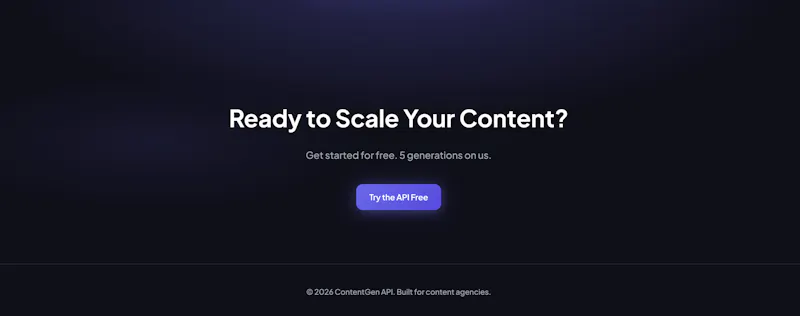 	ContentGen API screenshot 5