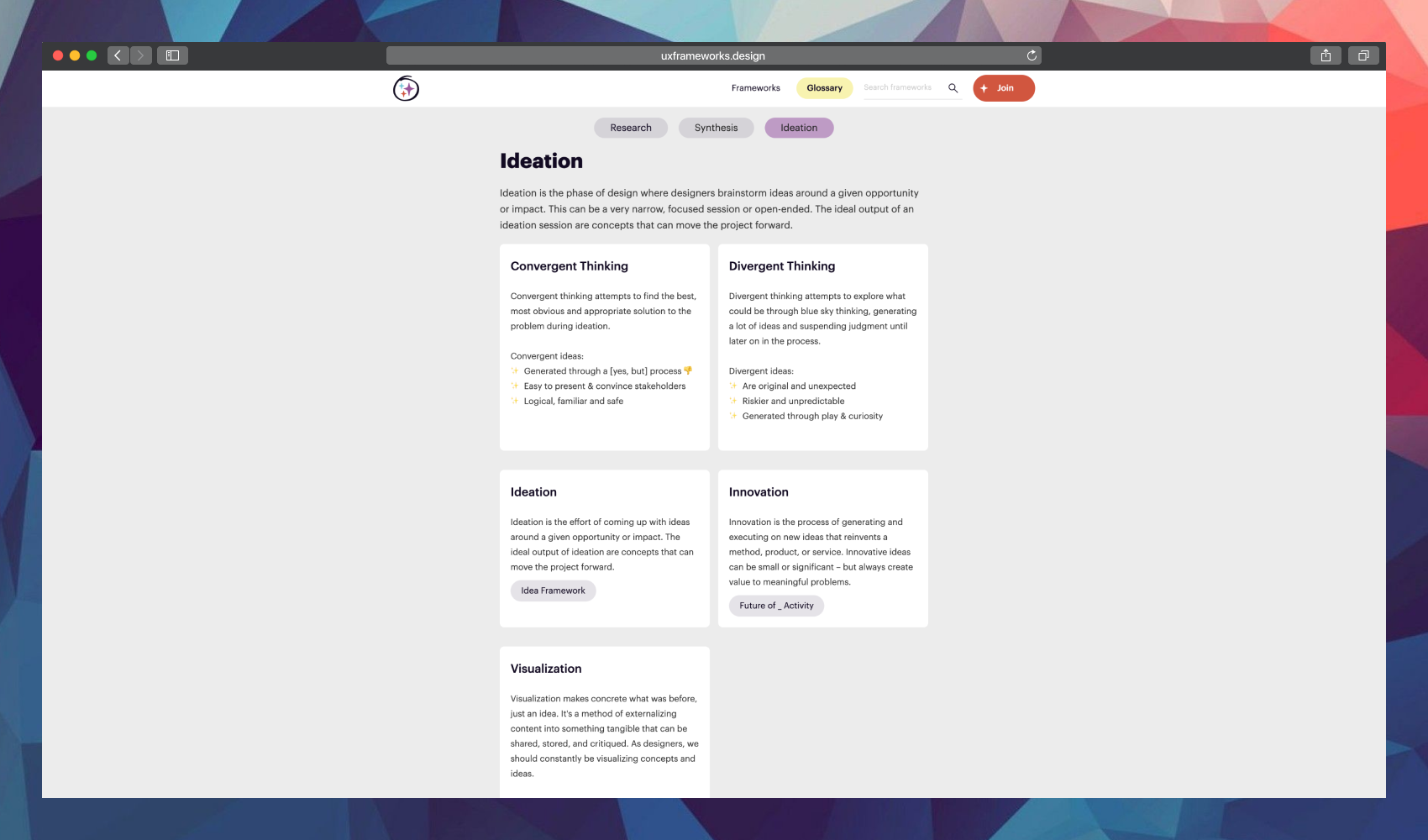 UX Frameworks gallery image