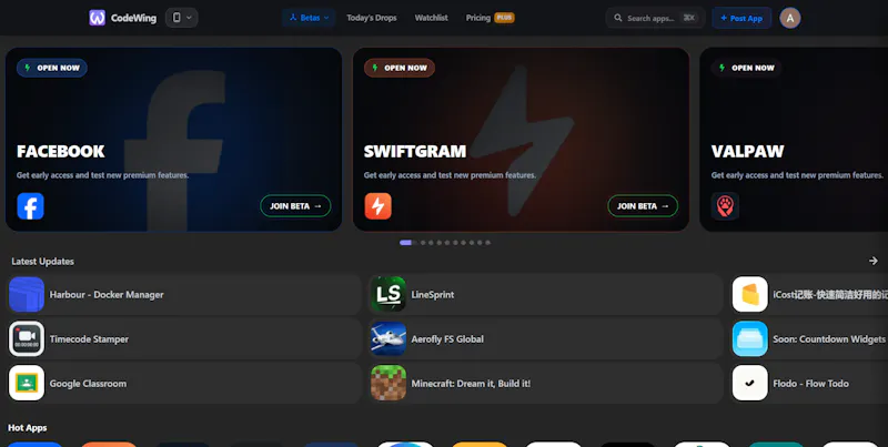 CodeWing screenshot 2