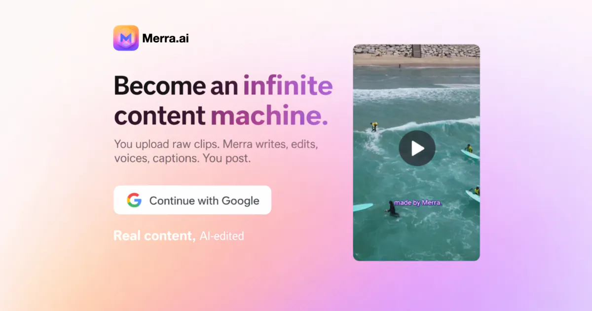 Merra AI - Automated video creation