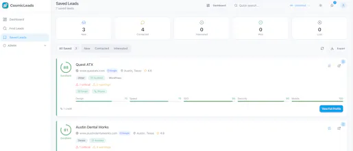 CosmicLeads.io gallery image