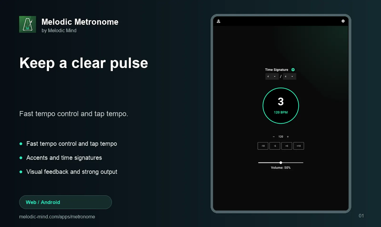 Melodic Metronome screenshot 1